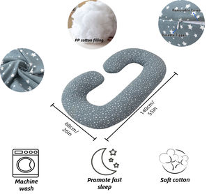 C-צורת מלא גוף תמיכה עם נשלף כיסוי תמיכה חזרה הריון יולדות כרית - Product Image 2