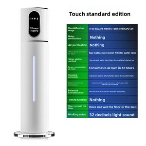 Humidificador Ultrasónico Eléctrico de Plástico para Uso Doméstico, Silencioso, Gran Volumen de Vapor, Purificación, Esterilización, Humidistato, 1 Año de Garantía - Product Image 5