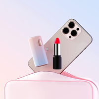 Nouvelle mini batterie externe portable 5000mAh ultra-mince à charge rapide 22.5W avec écran LED, type-C 2-en-1, chargeur d'appareil mobile