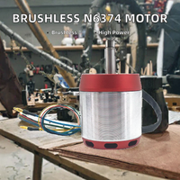 Moteur DC sans balais équilibré personnalisable en usine HS6374 avec capteur Hall 170-330KV aimant permanent 48V 2800W pour vélo électrique DIY