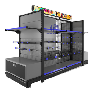 Heda supermercado góndola estanterías supermercado utilizado muebles <span class=keywords><strong>estantería</strong></span> bastidores pantalla de Metal para la <span class=keywords><strong>venta</strong></span> - Product Image 1
