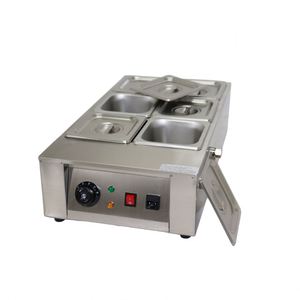 Machine à chocolat électrique commerciale à 6 réservoirs en acier inoxydable, chauffe-chocolat, fromage et beurre, machine à snacks - Product Image 2