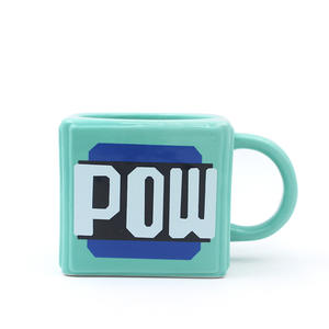 Taza de Cerámica de 410 ml con Diseño de Super Mario 3D, Cubo de <span class=keywords><strong>Pixel</strong></span> con Forma de Hongo, Apta para Lavavajillas, para el Hogar, la Oficina, la Escuela, Anime y Juegos - Product Image 3