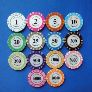 14 Gram Đất Sét Poker Chip Cao Cấp Số Clay Token Giá Rẻ Biểu Tượng Tùy Chỉnh In Ấn Chip Cho <span class=keywords><strong>Monte</strong></span> <span class=keywords><strong>Carlo</strong></span> Thẻ Câu Lạc Bộ Hội Đồng Quản Trị Trò Chơi - Product Image 6