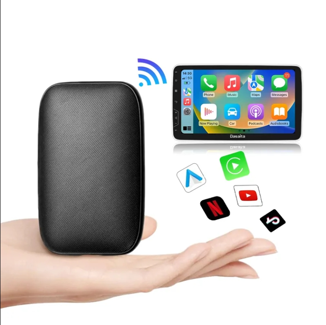 Wireless Carplay Adapter Android 12 WIFI and BT Carplay Ai Box Carplay Android Auto Car Play Youtube-netflix Built in