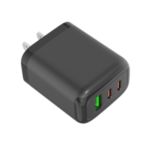 Miccell T12 Portable 65W GaN 3 ports Type-C PD 3.0 Chargeur mural pour ordinateur portable et téléphone portable avec protection OTP/OVP - Product Image 6