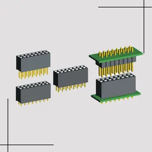 1,27mm weibliche zweireihige stiftleiste mit pick & ort pad für automatische saugen montage an der PCB