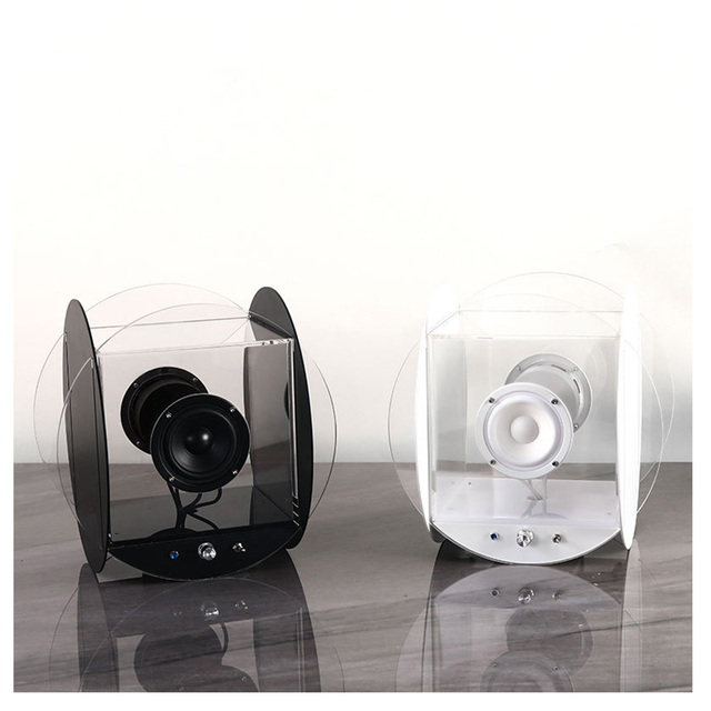 clear Transparent Bt Wireless Audio Art Subwoofer Home Living Room Decoration Speakers High-quality Subwoofer Speaker