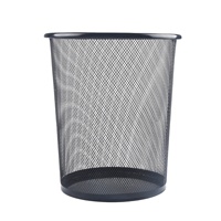 Vente en gros de poubelle en acier inoxydable 2024 Corbeille à papier à déchets humains simple sans couvercle Prix bon marché Seau de stockage pour les ordures