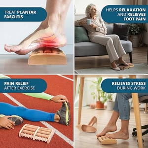 Outil de massage des pieds en bois pour soins réflexologie Outil de massage relaxant <span class=keywords><strong>musculaire</strong></span> - Product Image 5