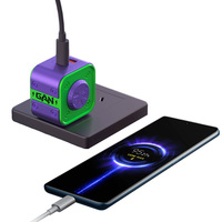 OEM Custom Spinning Top Gan Charger 30W QC3.0 Dual Port 1 Type C 1 USB a Fidget Gyro Adapter Portabel