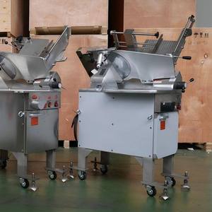 Nouvelle machine à découper la viande congelée électrique automatique commerciale, machine à découper la viande verticale, épaisseur réglable, lame en acier inoxydable - Product Image 5