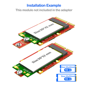 M.2 Key B - Mini PCI-e Adaptörü, Dizüstü Bilgisayarlar için Çift Nano SIM Yuvalı, 3G/4G/5G Modülü PCB Malzemesi, Stokta Mevcut - Product Image 4