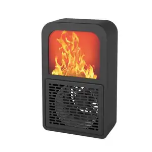 400W Mini Office Home Draagbare Kachel Desktop Elektrische Verwarming Ventilator Warmer 3D Vlam Kachels