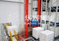 Grue de manutention robuste et rayonnage à palettes sur mesure, système ASRS automatisé Huashine pour entrepôt de production de peinture