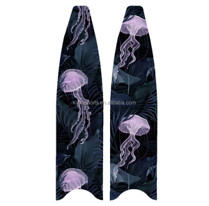 KUBO Palmes de natation en fibre de carbone Freedive Longs ailerons de pêche sous-marine grenouille équipement de poche Freedive flippe - Product Image 1
