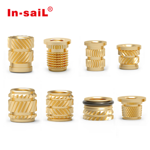 Inserti filettati M2-M12 per dadi in ottone per plastica, inserti termofusibili in plastica, ordine campione SUP. Componenti per Stampa 3D in ABS PPS Certificati RoHS da Fabbrica - Product Image 1