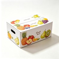 Groothandel Golfkarton Fruit- en Groenteverpakking Ecologisch Recycleerbaar Aangepaste Fruitverpakking Sojaverf Fruitverpakkingsdoos