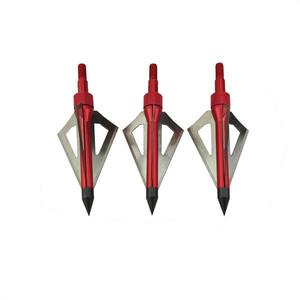 100 Hạt Bắn Cung <span class=keywords><strong>Arrowhead</strong></span> <span class=keywords><strong>3</strong></span> Lưỡi Săn Hình Dạng Broadheads Cho Bow Và Nỏ Phụ Kiện Chụp - Product Image 4
