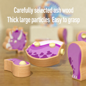 Jouets en bois Montessori, jouet éducatif, dinosaure <span class=keywords><strong>pour</strong></span> bébé, puzzle 3D, modèle de construction, STEM <span class=keywords><strong>pour</strong></span> l'apprentissage à domicile des tout-petits, vente en gros - Product Image 3