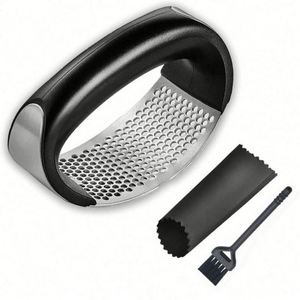 Multifunctional Manual Stainless Steel Garlic Press ABS Material Dishwasher <b>Safe</b> Fashionable Design Custom Logo Option Kitchen - Product Image 1