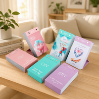 Calendrier de bureau personnalisé imprimé, calendrier de table à feuilles mobiles, planificateur de bureau coloré avec illustrations, idéal pour les cadeaux de fin d'année