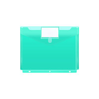 Carpeta de Archivo Transparente A4 con 3 Anillas, Cierre de Velcro, Carpeta de Documentos Impermeable con Bolsillo para Etiquetas
