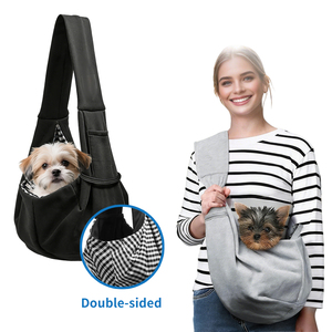 Sac de transport pour animaux de compagnie OEM personnalisé, bandoulière réglable, sac à main portable pour <span class=keywords><strong>chien</strong></span> et chat, idéal pour les voyages en extérieur - Product Image 1