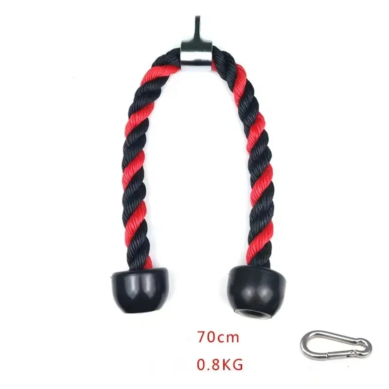 KKFIT-Cuerda para tríceps abdominales, cuerda para tirar hacia abajo, lateral, bíceps, mango muscular, entrenamiento, fitness, culturismo, gimnasio, cuerda de tracción