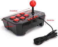 Manette de combat d'arcade 4 en 1, joystick rétro universel, accessoires de jeux d'arcade pour Switch/PC/P3 Android