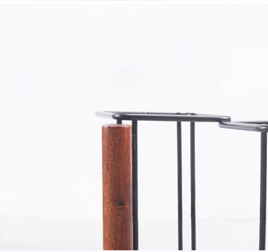 Présentoirs de comptoir en métal E113 pour bouteilles de vin, supports de table empilables en fil de fer pour rangement en gros - Product Image 4