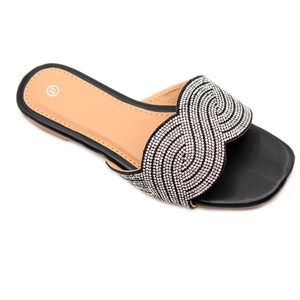 High-quality Fashionable Sandals for Wholesale Breathable and Lightweight Rhinestone <b>Open</b>-<b>toe</b> Durable Women's Sandals slippers - Product Image 2