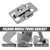 Support de téléphone et tablette universel réglable en métal pour bureau, pliable pour téléphone portable, iPad, iPhone