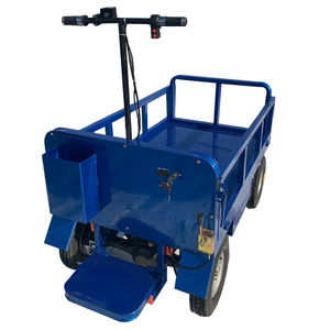 1T Quatre Roues Électrique Alimenté Par Batterie Cargo Plate-Forme Usine Transport Entrepôt Chariot Véhicule - Product Image 6