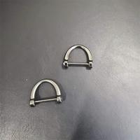 Accessoires de quincaillerie en gros19 mm Boucle en fer à cheval Porte-clés de voiture Boucle de quincaillerie pour bagages Boucle en forme de D