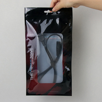 Sacs d'emballage personnalisés pour câble USB Sacs à fermeture éclair pour câble chargeur USB au design classique avec trou de suspension et sac à fermeture éclair pour fenêtre