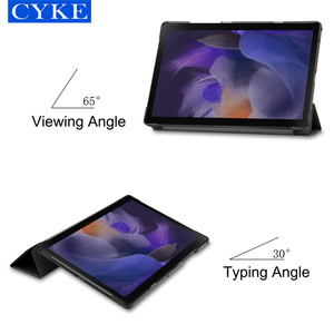 CYKE nuovo Trifold cuoio dell'unità di elaborazione 10.5 pollici Flip Fold Tablet Case per <span class=keywords><strong>Samsung</strong></span> Galaxy <span class=keywords><strong>Tab</strong></span> <span class=keywords><strong>A8</strong></span> 2021 SM X200 X205 SM-X200 copertina rigida - Product Image 3