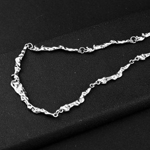 Simple Niche Design Geometric <b>Chain</b> Necklace <b>Titanium</b> Steel Silver Plated Unisex's collarbone Necklace Fashion Jewelry Wholesale - Product Image 4