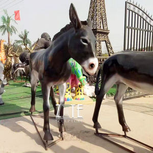 Уличная садовая скульптура из смолы в виде животного, фигурка осла из стекловолокна - Product Image 3