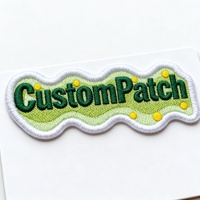 Patch brodé personnalisé de dessin animé, thermocollant, avec logo mignon, pour chapeaux, vestes, sacs à dos, vêtements DIY