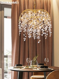 American-style <b>Light</b> Luxury Gold Chandelier Modern Unique Creative All-copper Suitable Living Room bar Counter Bedroom <b>Dining</b> - Product Image 5