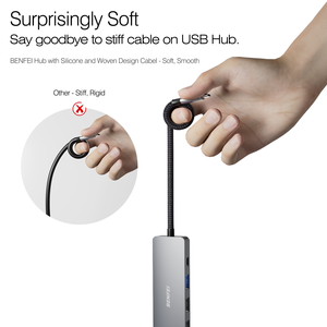 <span class=keywords><strong>Hub</strong></span> <span class=keywords><strong>USB</strong></span>-C 5 trong <span class=keywords><strong>1</strong></span> với hỗ trợ 4K, <span class=keywords><strong>3</strong></span> cổng <span class=keywords><strong>USB</strong></span>-A, sạc nhanh 100W PD, <span class=keywords><strong>USB</strong></span> <span class=keywords><strong>3</strong></span>.0, cáp silicon/dệt, vỏ hợp kim nhôm, có sẵn trong kho - Product Image 2