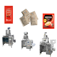 Machine d'emballage verticale automatique multi-voies à grande vitesse pour le remplissage de sachets de granulés, de poudre, de liquides et de pâtes en petits emballages