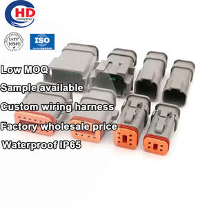 自動車端子電気ハウジングコネクタ配線ピグテールソケットケーブルプラグDT06-2S-E008 DT04-2P-E008 - Product Image 1