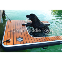 Rampe flottante gonflable durable pour chien pour quai de natation pour chiens rampe d'escalier pour chien portable Pat gonflable