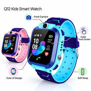 Montre connectée Q12 2G SIM pour enfants, GPS, écran tactile personnalisé, prise en charge de la carte SIM, SOS, caméra, montre connectée pour enfants - Product Image 4