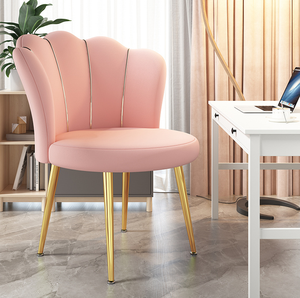 Sedia da Trucco INS Light Luxury Petal, <span class=keywords><strong>Sgabello</strong></span> da <span class=keywords><strong>Camera</strong></span> da Letto con Schienale per Donne e Dormitori - Product Image 2