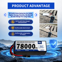 Drone Pili 6S 23.7V 78000mAh Tamamen Katı Hal Pil (Solid State Battery) 313Wh/kg 7C Uzun Süreli Uçuşlar için Drone