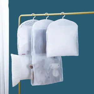 Almofada de dormir com suporte basking, rack de secagem, rede de 2 camadas, secador suspenso de malha com zíper, secador de brinquedos dobrável