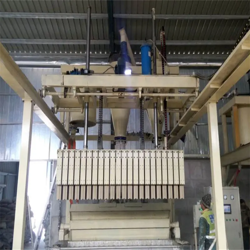 Gesso bloco produção máquina totalmente automático bloco gesso faz a máquina gesso bloco planta